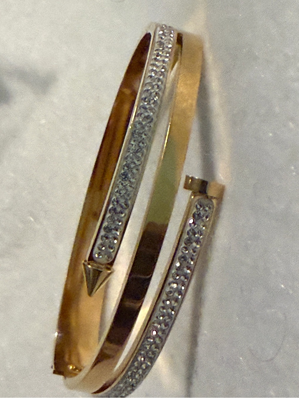 Adornia Gold Tone Arrow Cuff Bracelet - Gold Tone